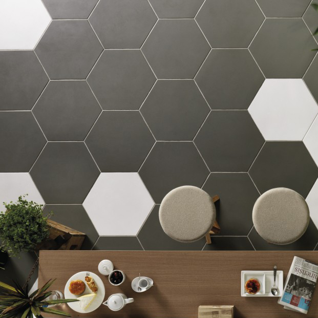 Revestimento hexagonal